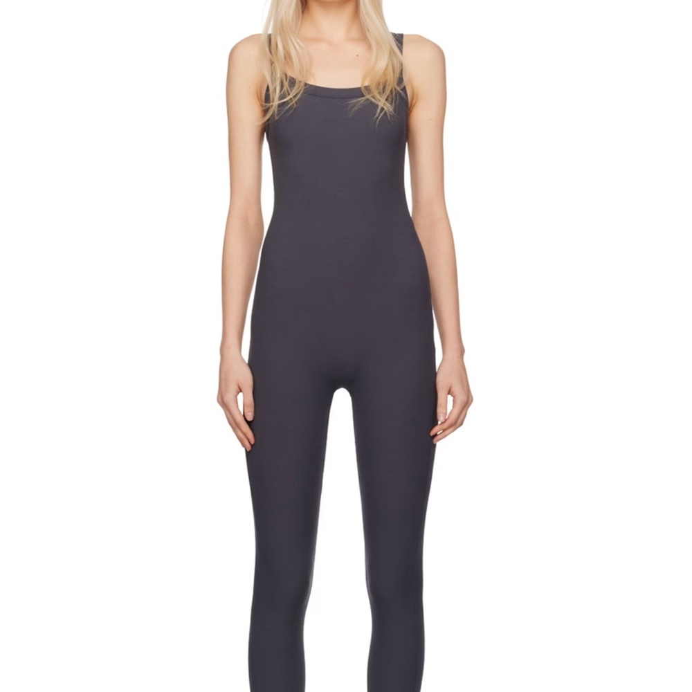 Skims Gray Soft Lounge Tank Jumpsuit